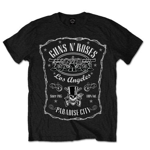 Guns N' Roses T-Shirt - Paradise City Label - Official Licensed Design - Worldwide Shipping - Jelly Frog