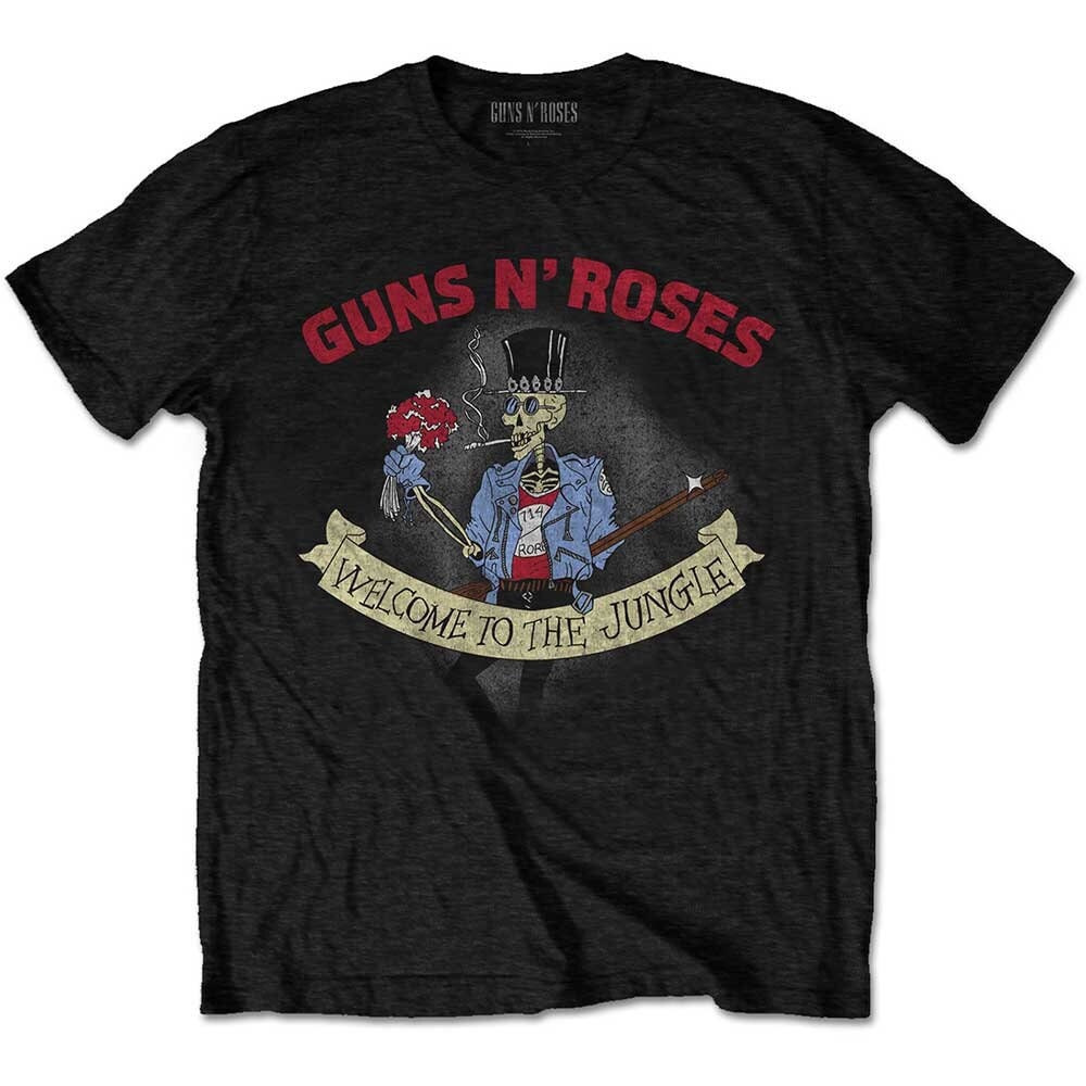Guns N' Roses T-Shirt - Skeleton Vintage - Official Licensed Design - Worldwide Shipping - Jelly Frog