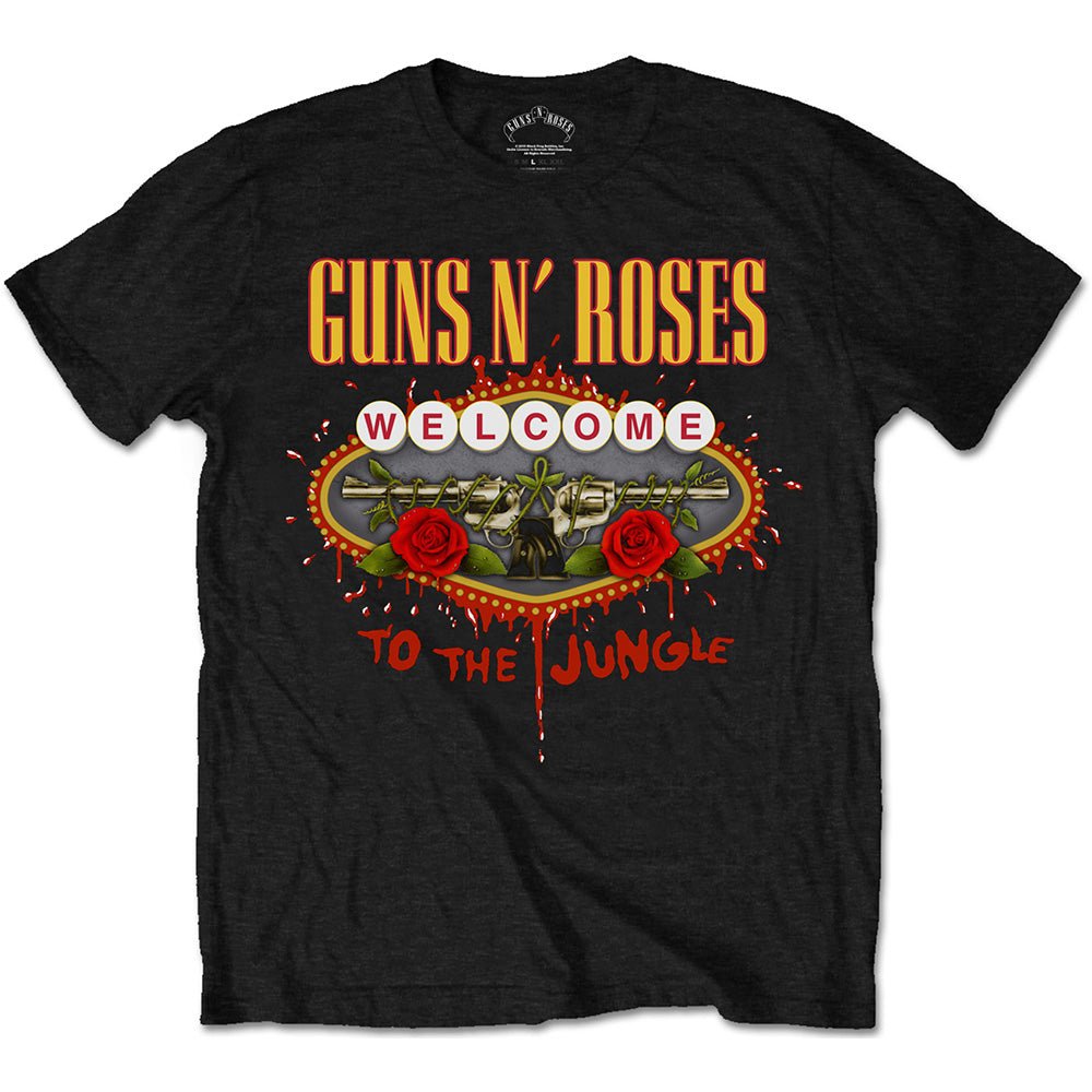 Guns N' Roses T-Shirt - Welcome to the Jungle - Official Licensed Design - Jelly Frog