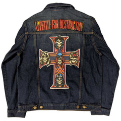 Guns N'Roses Denim Jacket -Appetite for Destruction Official Licensed Design - Worldwide Shipping - Jelly Frog