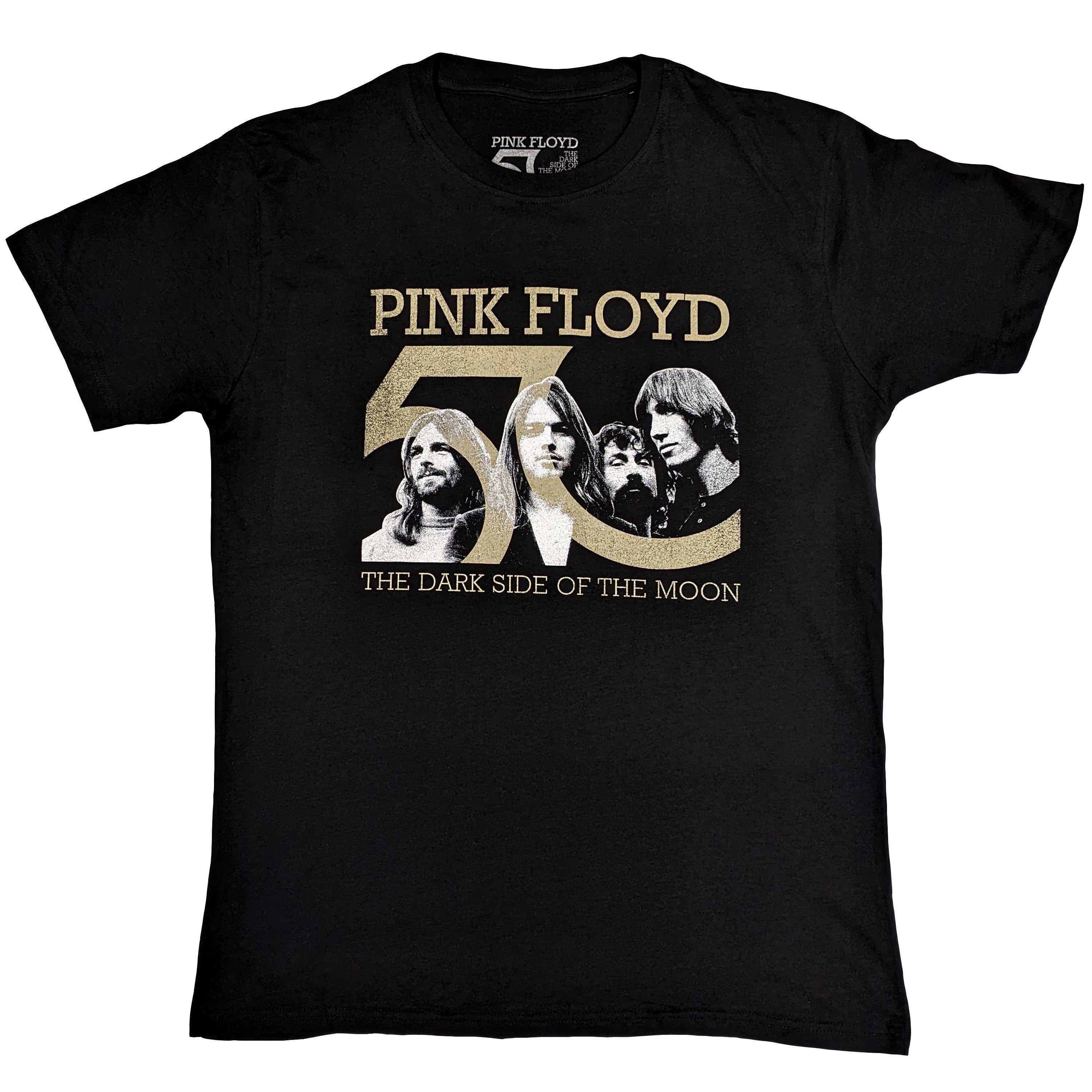 Pink Floyd Adult T-Shirt - 50th Anniversary Band Photo  - Official Licensed Design - Worldwide Shipping - Jelly Frog 