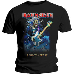 Iron Maiden Adult T-Shirt - Eddie on Bass - Official Licensed Design - Worldwide Shipping - Jelly Frog