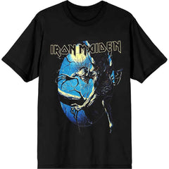 Iron Maiden Adult T-Shirt - Fear of the Dark Oval Eddie Moon (Back Print) - Official Licensed Design - Worldwide Shipping - Jelly Frog
