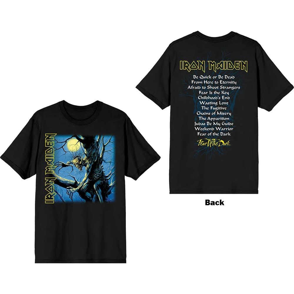 Iron Maiden Adult T-Shirt - Fear of the Dark Tracklisting - Official Licensed Design - Worldwide Shipping - Jelly Frog