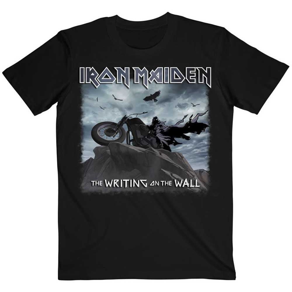 Iron Maiden Adult T-Shirt - The Writing on the Wall - Official Licensed Design - Worldwide Shipping - Jelly Frog