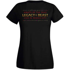 Iron Maiden Ladies T-Shirt - Legacy of the Beast Live Album Skulls - Official Licensed Design - Jelly Frog