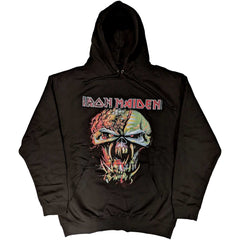 Iron Maiden Unisex Hoodie- Final Frontier Big Head - Official Licensed Design - Jelly Frog