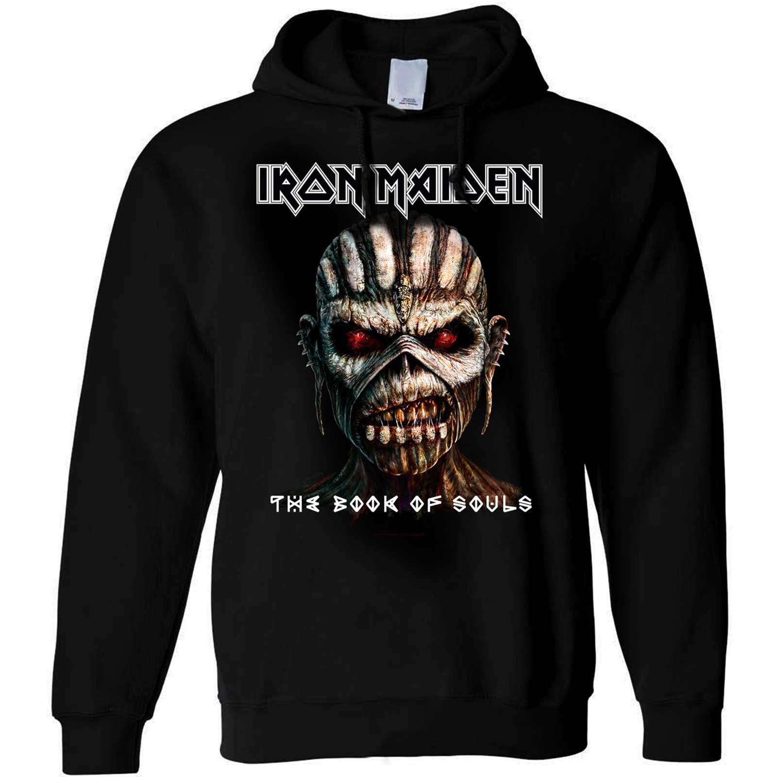 Iron Maiden Unisex Hoodie- The Book of Souls - Official Licensed Design - Jelly Frog