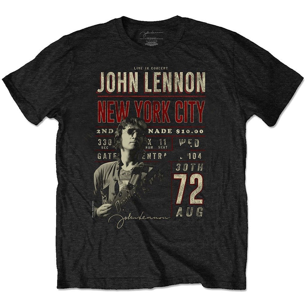 John Lennon T-Shirt - NYC '72 (Eco-Friendly) - Unisex Official Licensed Design - Worldwide Shipping - Jelly Frog