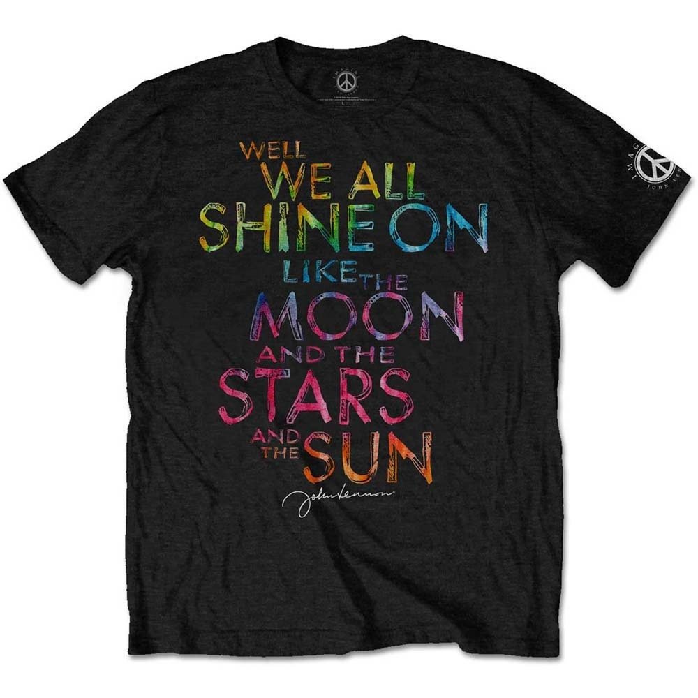 John Lennon T-Shirt - Shine On Design - Unisex Official Licensed Design - Worldwide Shipping - Jelly Frog