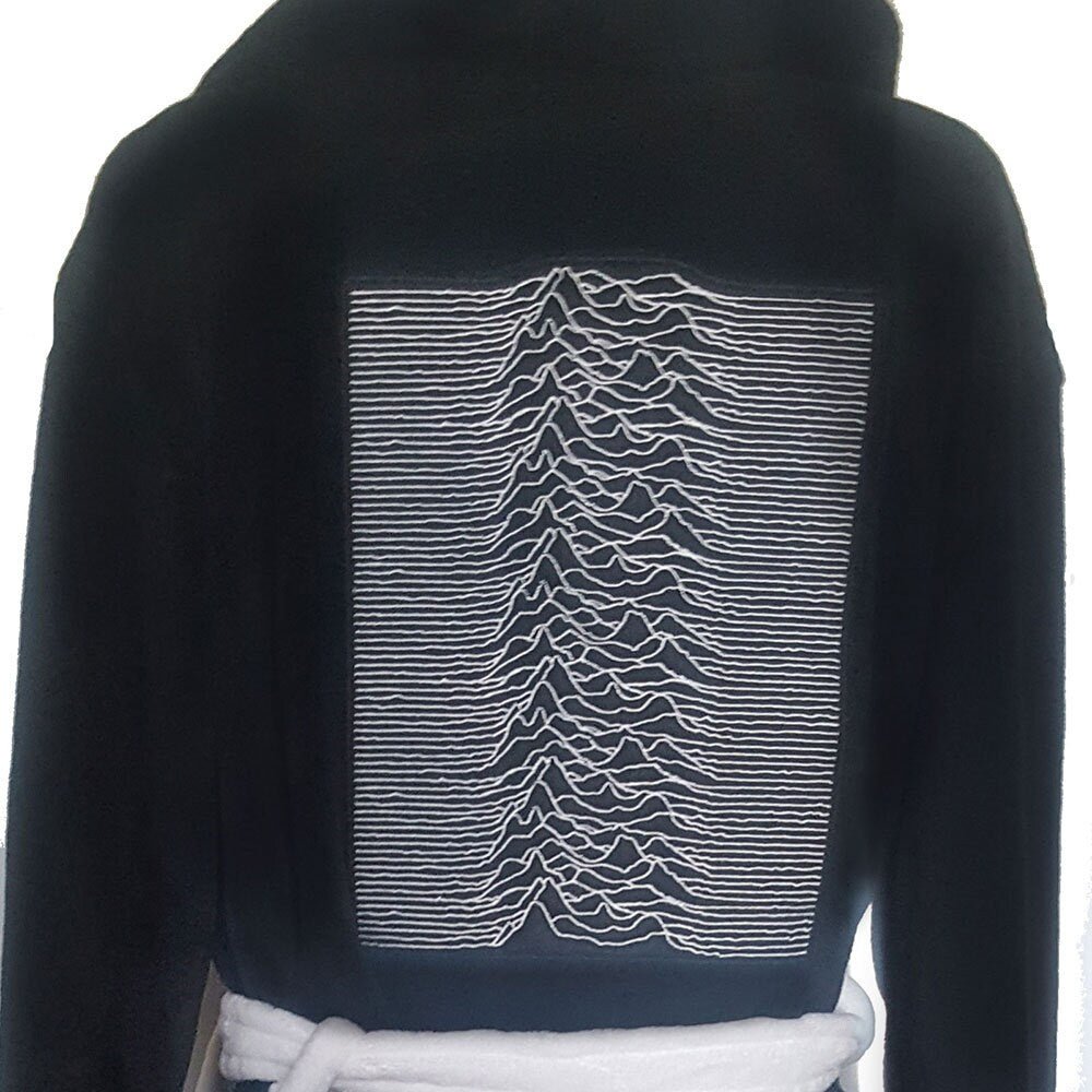 Joy Division Bathrobe - Unknown Pleasures Design - Official Licensed Music Design - Worldwide Shipping - Jelly Frog