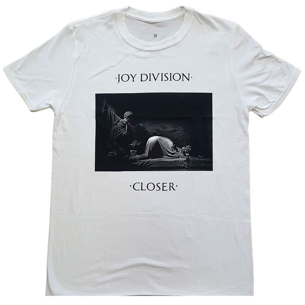 Joy Division T-Shirt - Classic Closer- White Unisex Official Licensed Design - Worldwide Shipping - Jelly Frog