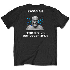 Kasabian Adult T-Shirt - For Crying Out Loud (Back Print) - Official Licensed Design - Worldwide Shipping - Jelly Frog