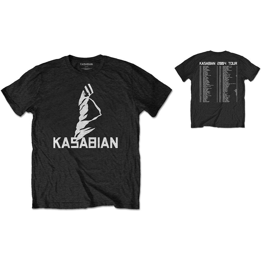 Kasabian Adult T-Shirt - Ultra Face 2004 Tour (Back print) - Official Licensed Design - Worldwide Shipping - Jelly Frog