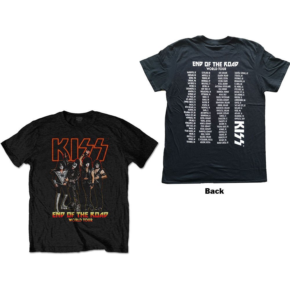 KISS T-Shirt - End of the Road (Back Print) - Unisex Official Licensed Design - Worldwide Shipping - Jelly Frog