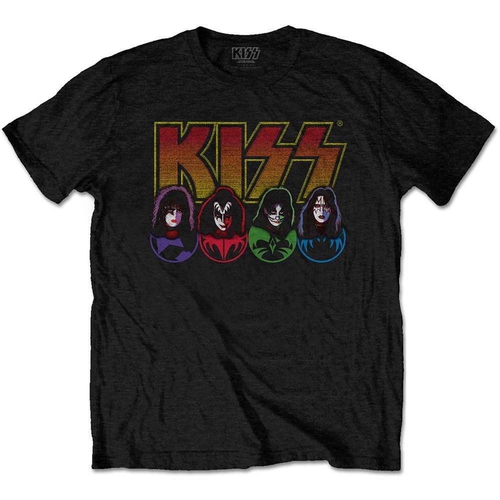 KISS T-Shirt - Logo, Faces & Icons - Unisex Official Licensed Design - Worldwide Shipping - Jelly Frog