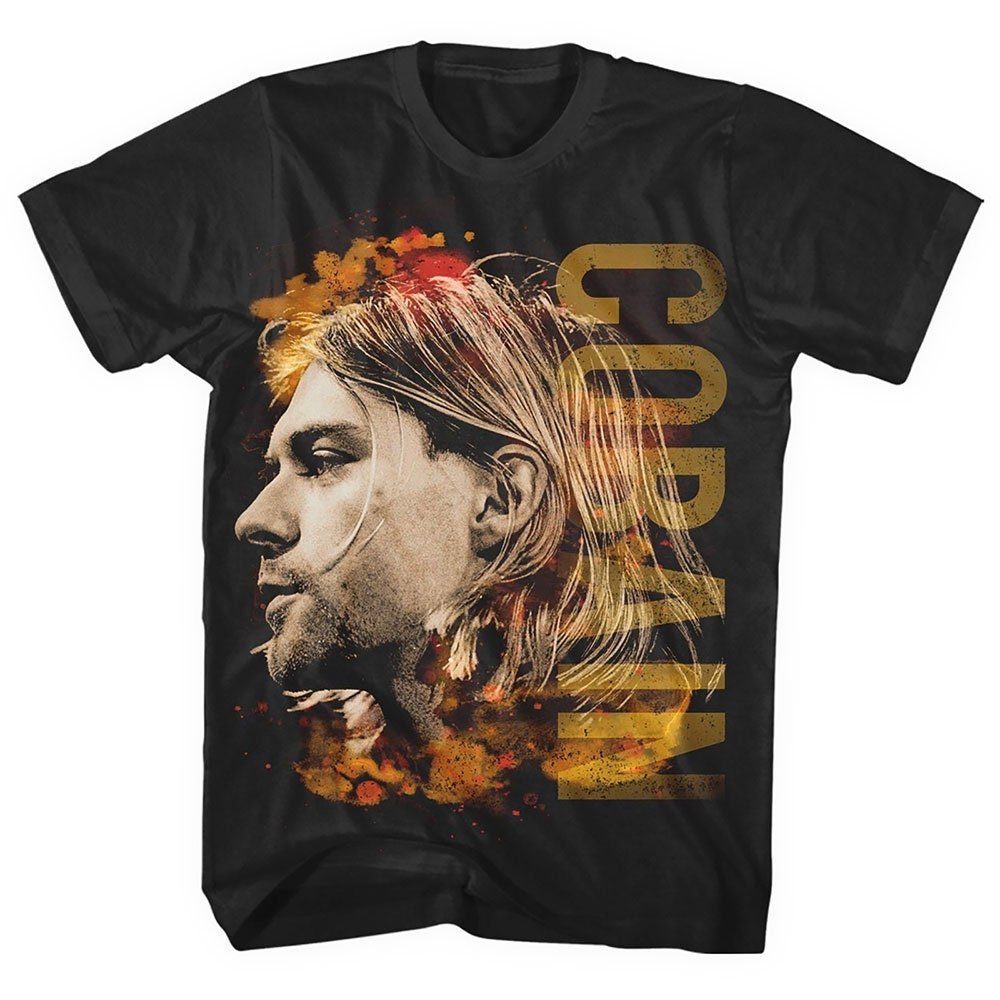 Kurt Cobain T-Shirt - Coloured Side View - Unisex Official Licensed Design - Worldwide Shipping - Jelly Frog