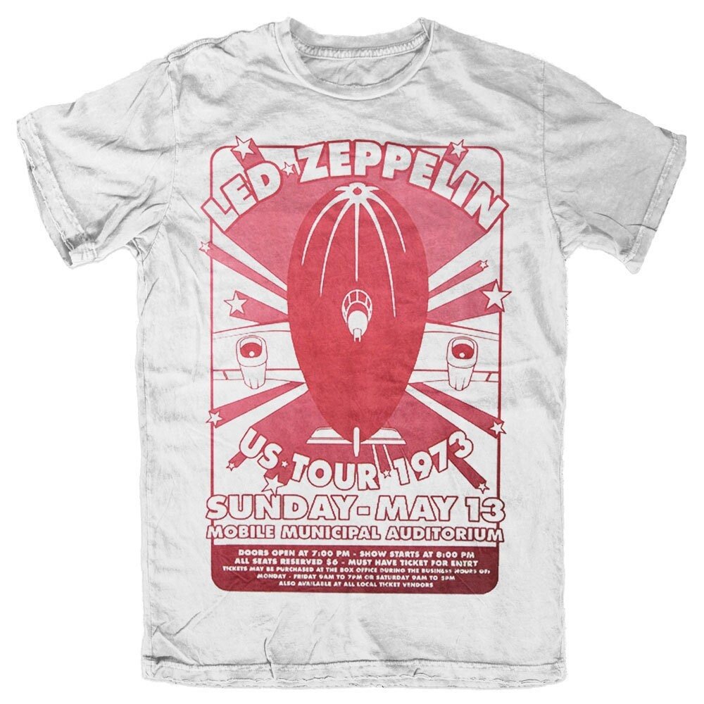 Led Zeppelin Adult T-Shirt - Mobile Municipal - Official Licensed Design - Worldwide Shipping - Jelly Frog