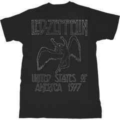 Led Zeppelin Adult T-Shirt - USA '77 Design - Official Licensed Design - Worldwide Shipping - Jelly Frog