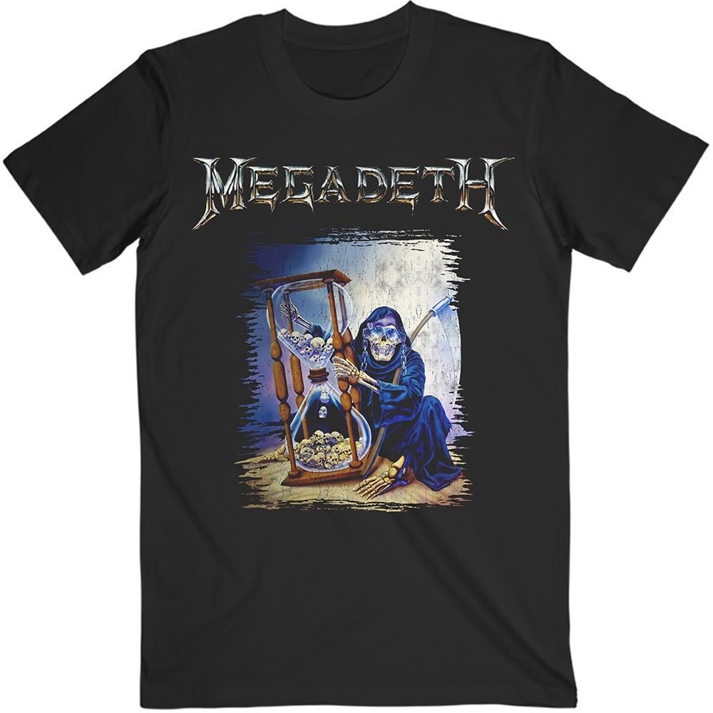 Megadeth Adult T-Shirt - Countdown Hourglass - Official Licensed Design - Worldwide Shipping - Jelly Frog