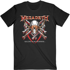Megadeth Adult T-Shirt - Killing is My Business (Back Print) - Official Licensed Design - Worldwide Shipping - Jelly Frog