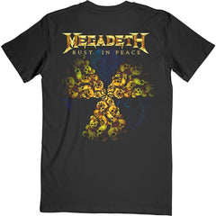 Megadeth Adult T-Shirt - Rust in Peace 30th Anniversary (Back Print) - Official Licensed Design - Worldwide Shipping - Jelly Frog