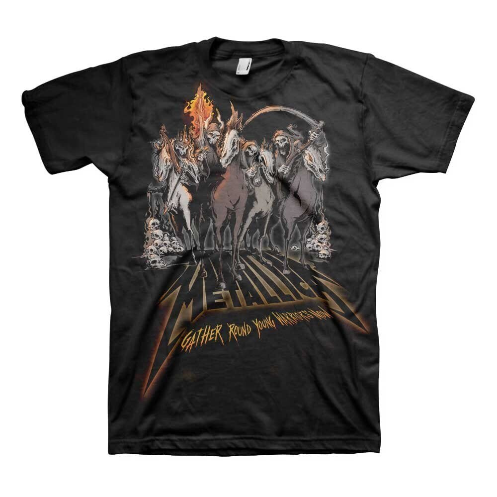 Metallica T-Shirt - 40th Anniversary Horsemen - Unisex Official Licensed Design - Worldwide Shipping - Jelly Frog