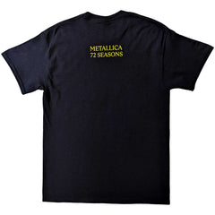 Metallica T-Shirt - 72 Seasons Burnt Robot (Back Print) - Unisex Official Licensed Design - Worldwide Shipping - Jelly Frog