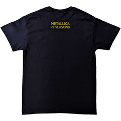 Metallica T-Shirt - 72 Seasons Burnt Vinyl (Back Print) - Unisex Official Licensed Design - Worldwide Shipping - Jelly Frog