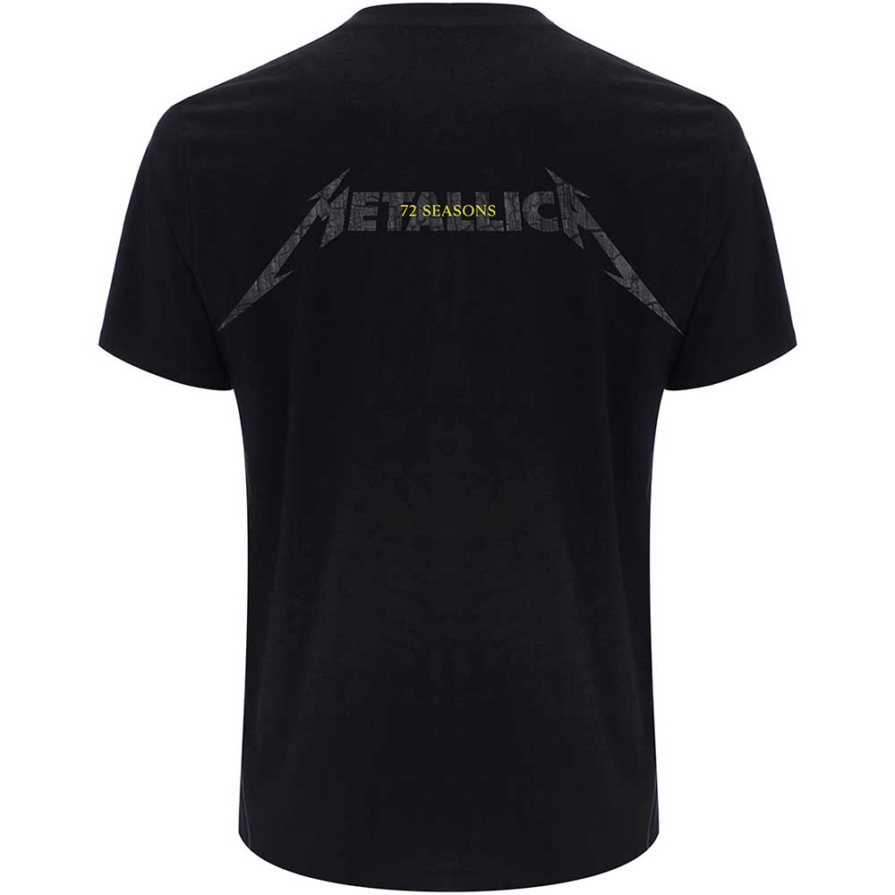 Metallica T-Shirt - 72 Seasons Charred Logo (Back Print) - Unisex Official Licensed Design - Worldwide Shipping - Jelly Frog