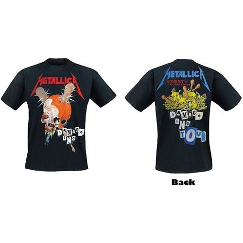 Metallica T-Shirt - Damage Inc. (Back Print) - Unisex Official Licensed Design - Worldwide Shipping - Jelly Frog