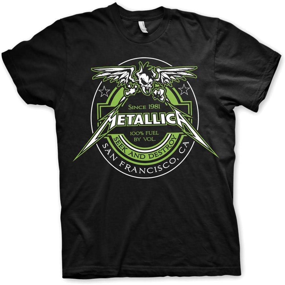 Metallica T-Shirt - Fuel Design - Unisex Official Licensed Design - Worldwide Shipping - Jelly Frog