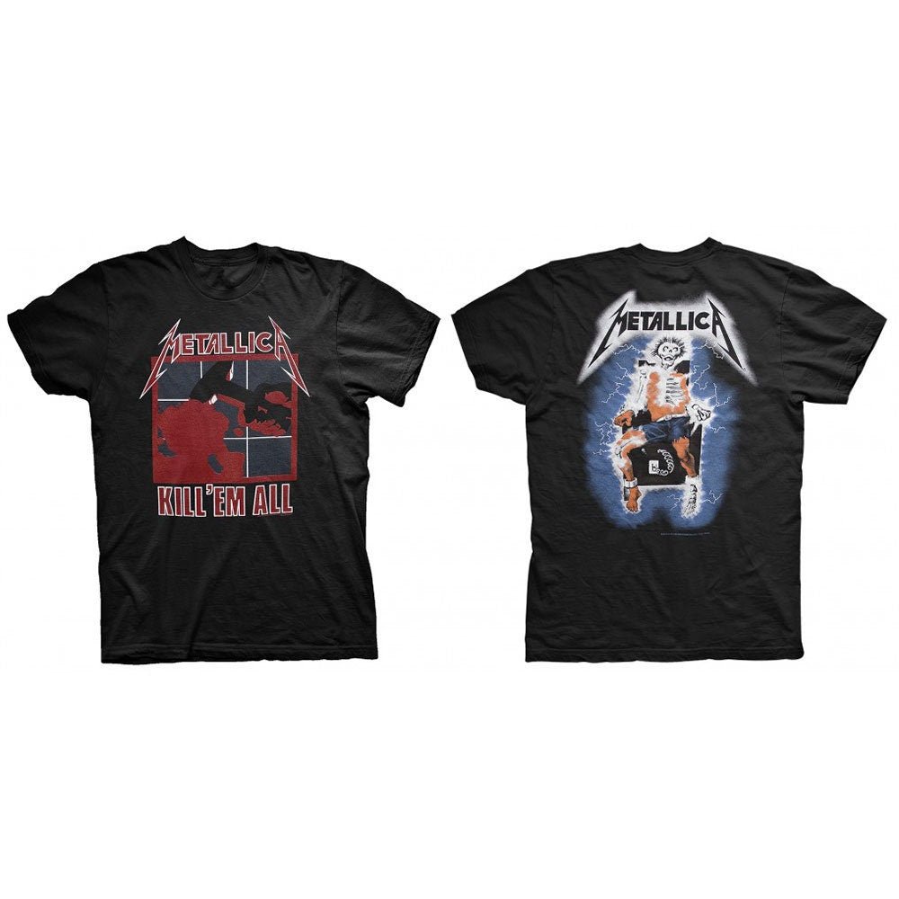 Metallica T-Shirt - Kill 'Em All (Back Print) - Unisex Official Licensed Design - Worldwide Shipping - Jelly Frog