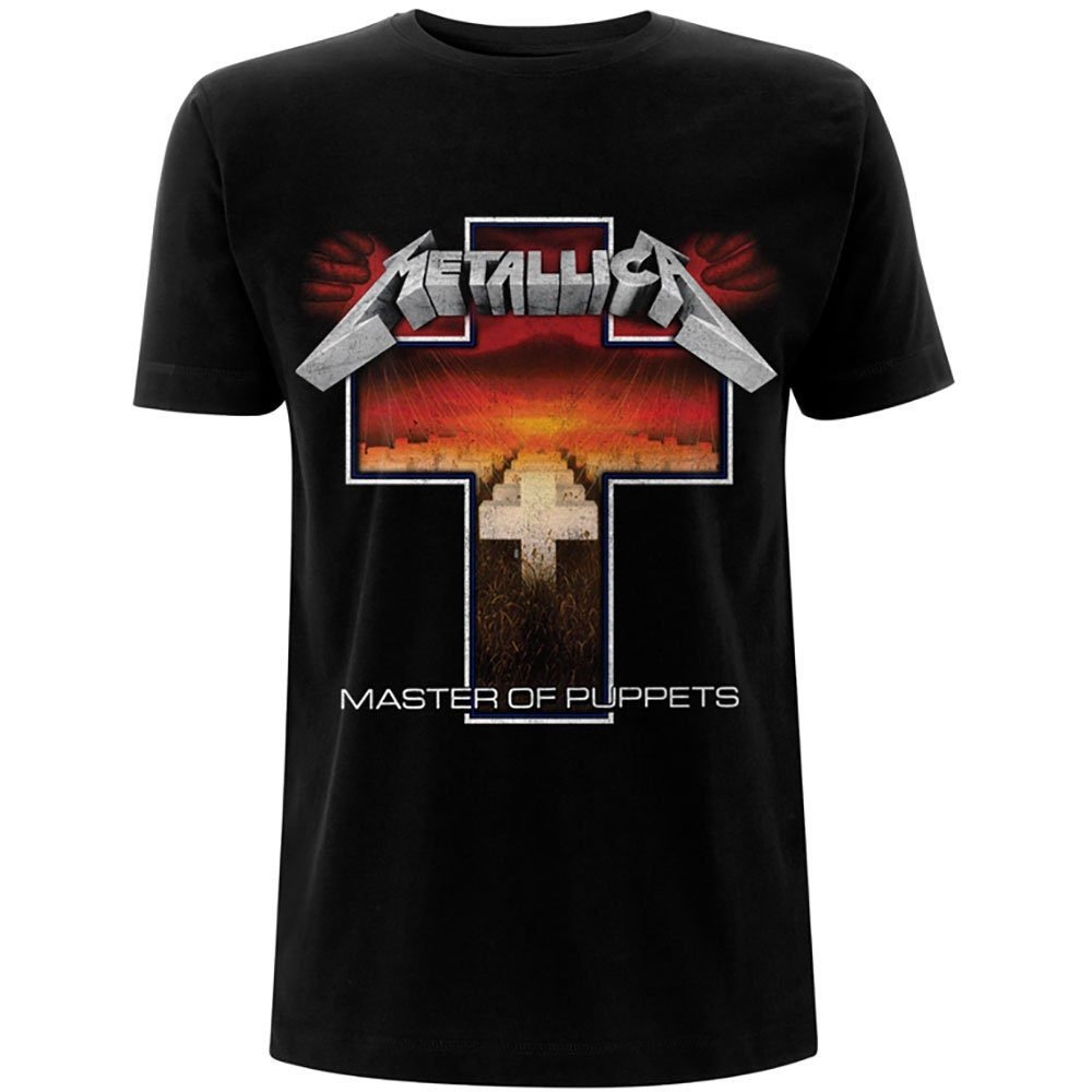 Metallica T-Shirt - Master of Puppets Cross - Unisex Official Licensed Design - Worldwide Shipping - Jelly Frog