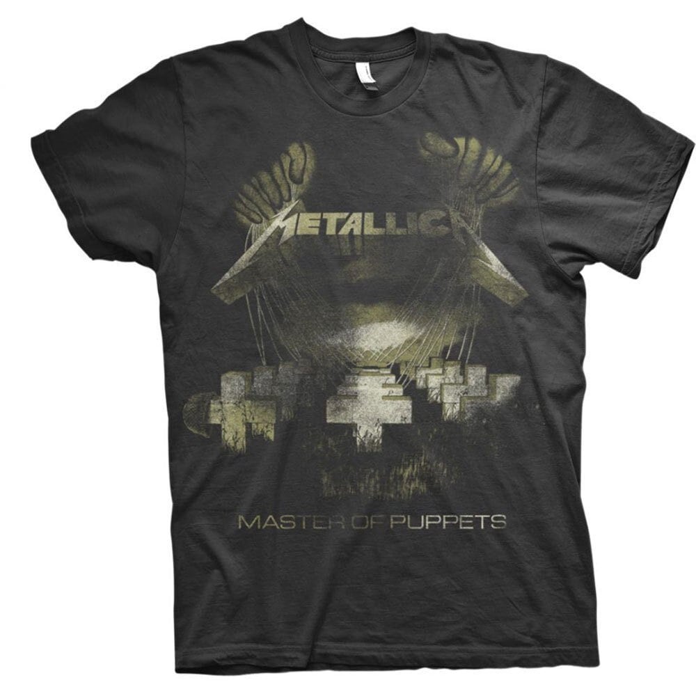Metallica T-Shirt - Master of Puppets Distressed - Unisex Official Licensed Design - Worldwide Shipping - Jelly Frog
