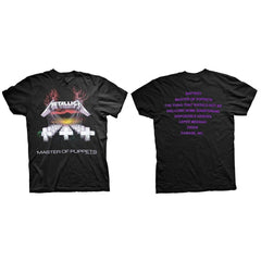 Metallica T-Shirt - Master of Puppets Purple Track Listings - Unisex Official Licensed Design - Worldwide Shipping - Jelly Frog