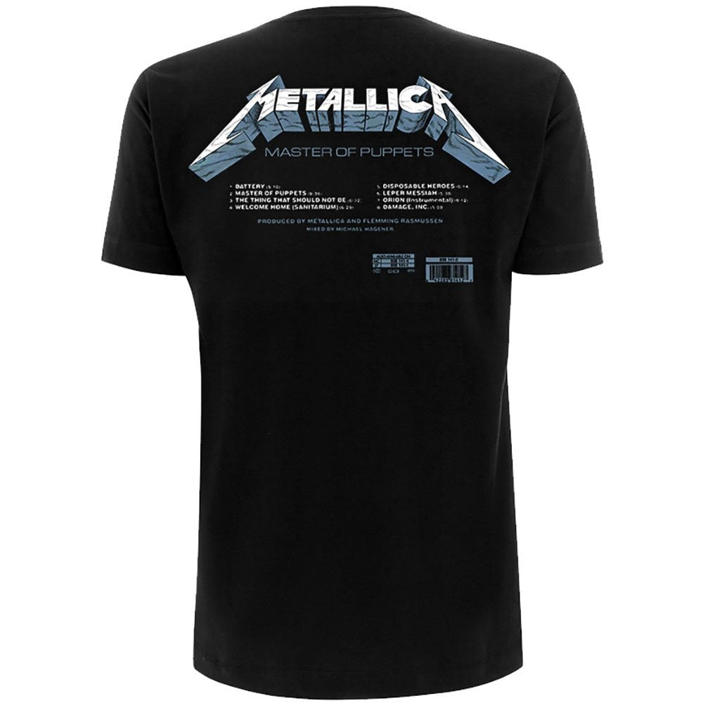 Metallica T-Shirt - Master of Puppets Tracks (Back Print) - Unisex Official Licensed Design - Worldwide Shipping - Jelly Frog
