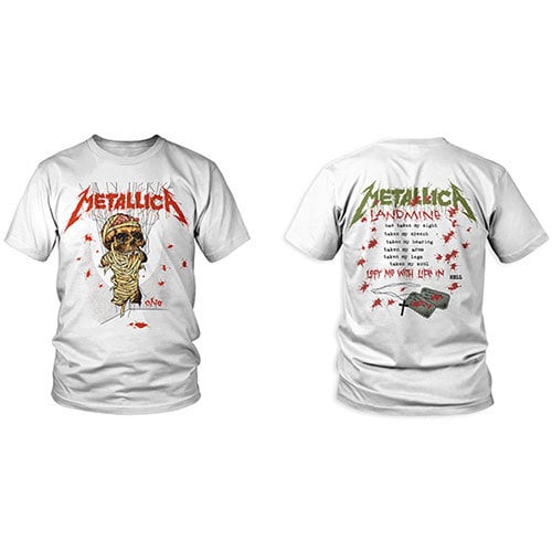 Metallica T-Shirt -One Landmine (Back Print) - Unisex Official Licensed Design - Worldwide Shipping - Jelly Frog