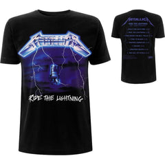 Metallica T-Shirt - Ride the Lightning (Back Print) - Unisex Official Licensed Design - Worldwide Shipping - Jelly Frog