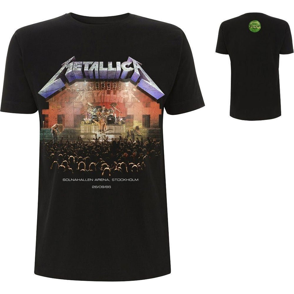Metallica T-Shirt - Stockholm '86 (Back Print) - Unisex Official Licensed Design - Worldwide Shipping - Jelly Frog