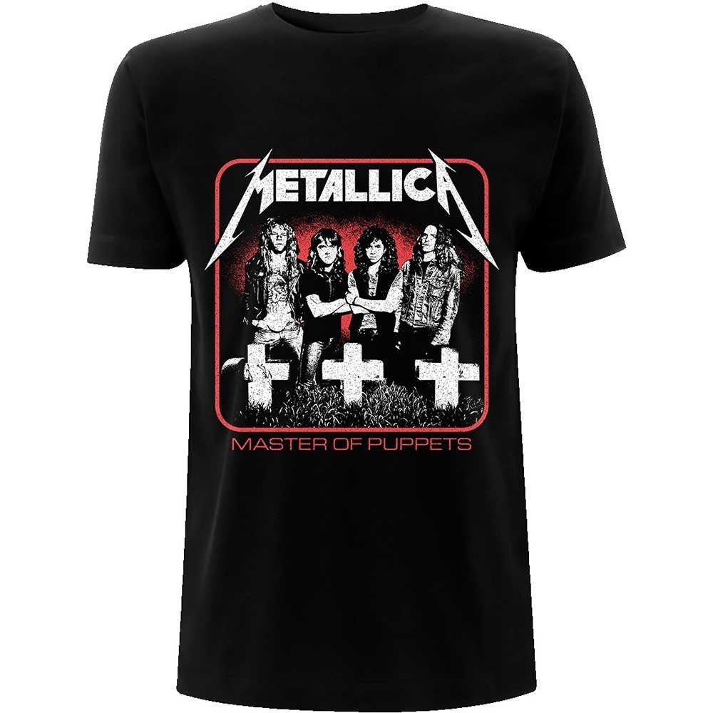 Metallica T-Shirt - Vintage Master of Puppets Photo - Unisex Official Licensed Design - Worldwide Shipping - Jelly Frog