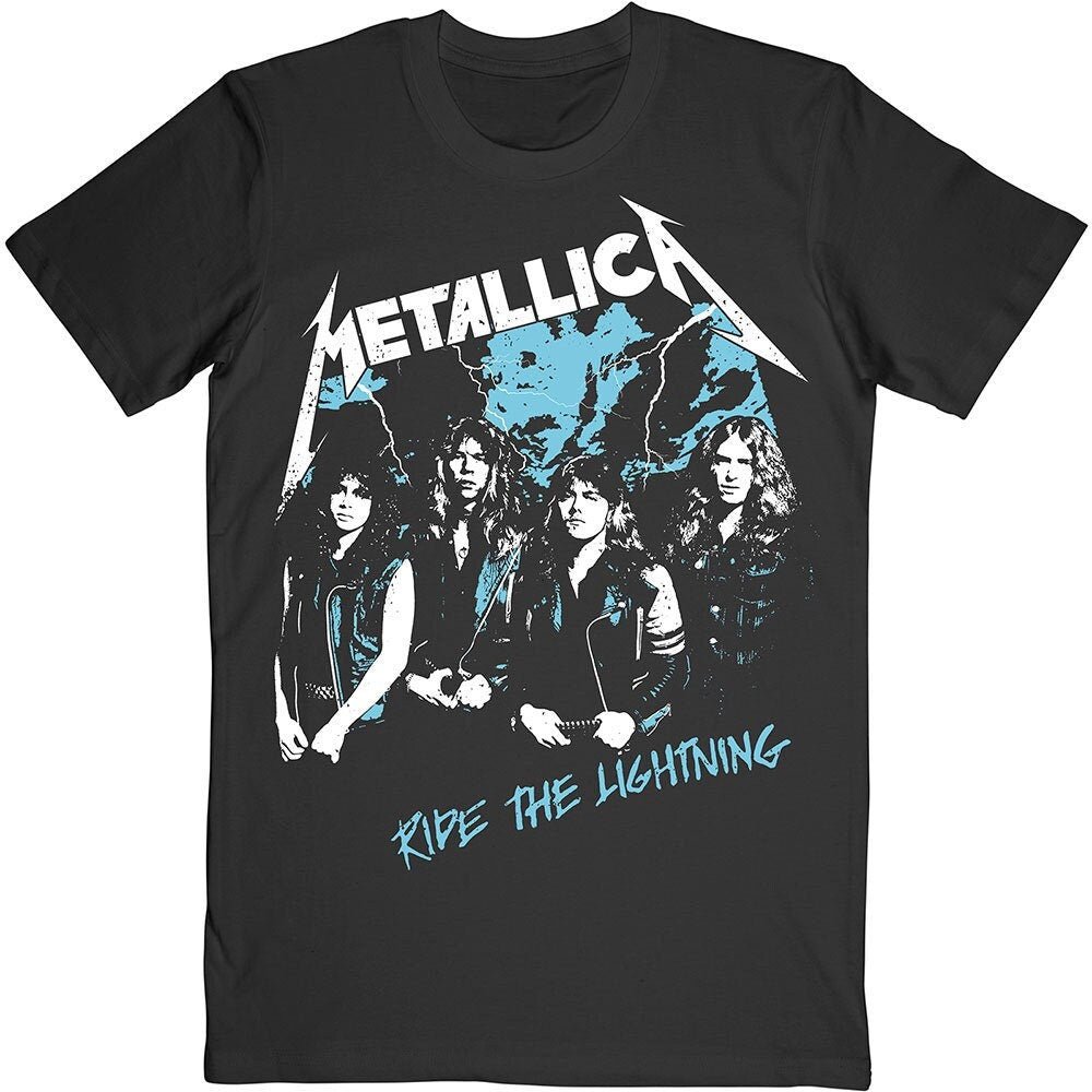 Metallica T-Shirt - Vintage Ride the Lightning - Unisex Official Licensed Design - Worldwide Shipping - Jelly Frog
