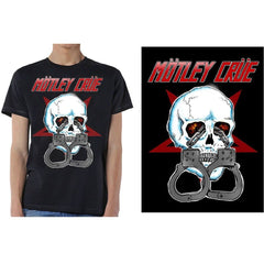 Motley Crue T-Shirt - Skull Cuffs 2 - Unisex Official Licensed Design - Worldwide Shipping - Jelly Frog