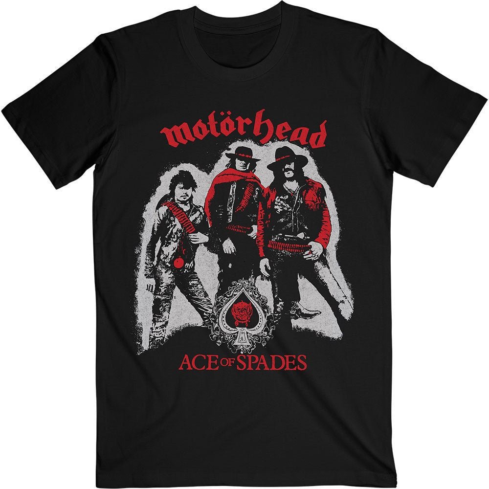 Motorhead Adult T-Shirt - Ace of Spades Cowboys - Official Licensed Design - Worldwide Shipping - Jelly Frog