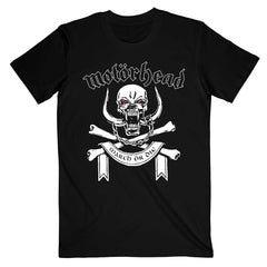 Motorhead Adult T-Shirt - March or Die Lyrics (Back Print) - Official Licensed Design - Worldwide Shipping - Jelly Frog