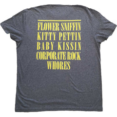 Nirvana Adult T-Shirt - Flower Sniffin (Back Print) - Official Licensed Design - Worldwide Shipping - Jelly Frog