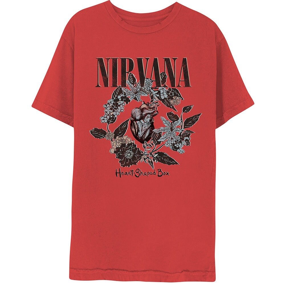 Nirvana Adult T-Shirt - Heart Shaped Box - Official Licensed Design - Worldwide Shipping - Jelly Frog