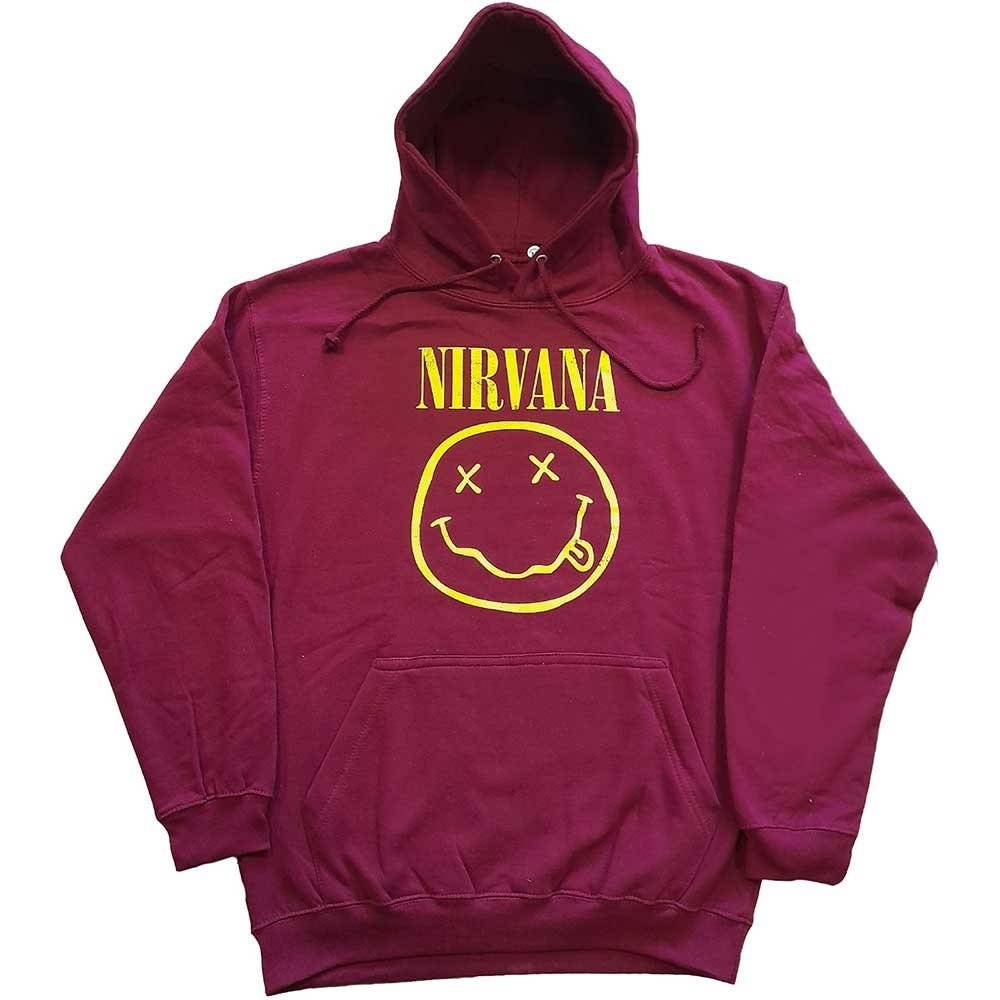 Nirvana Hoodie - Yellow Smiley Design - Official Licensed Design - Worldwide Shipping - Jelly Frog