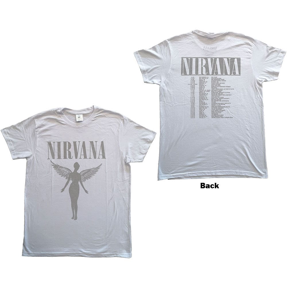 Nivarna Adult T-Shirt - In Utero Tour (Back Print) - Official Licensed Design - Worldwide Shipping - Jelly Frog