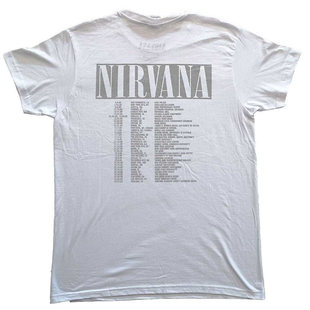 Nivarna Adult T-Shirt - In Utero Tour (Back Print) - Official Licensed Design - Worldwide Shipping - Jelly Frog